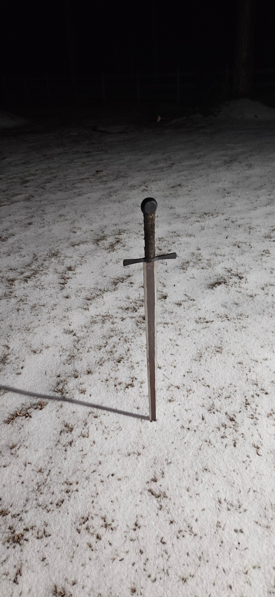 Sword in the snow Blank Meme Template