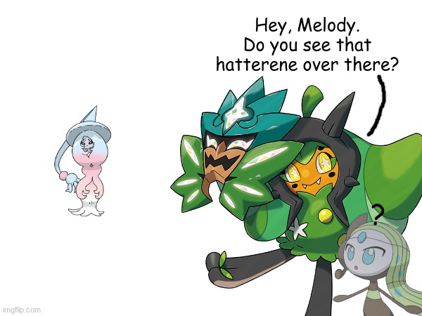 Hatterene.mp3 | image tagged in melody,oni | made w/ Imgflip meme maker