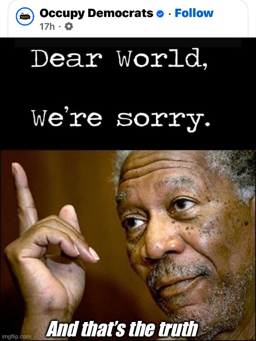 Finally, a truthful statement | And that’s the truth | image tagged in this morgan freeman,politics,memes | made w/ Imgflip meme maker