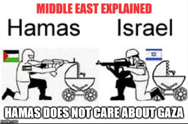 HAMAS DOES NOT CARE ABOUT GAZA | image tagged in n | made w/ Imgflip meme maker