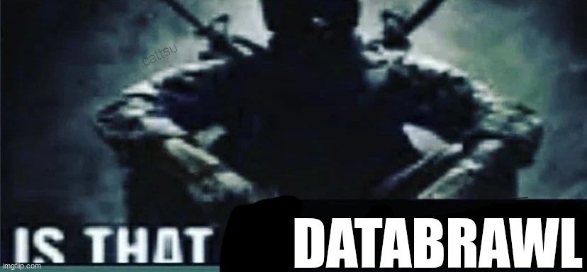 IS THAT A | DATABRAWL | image tagged in is that a | made w/ Imgflip meme maker