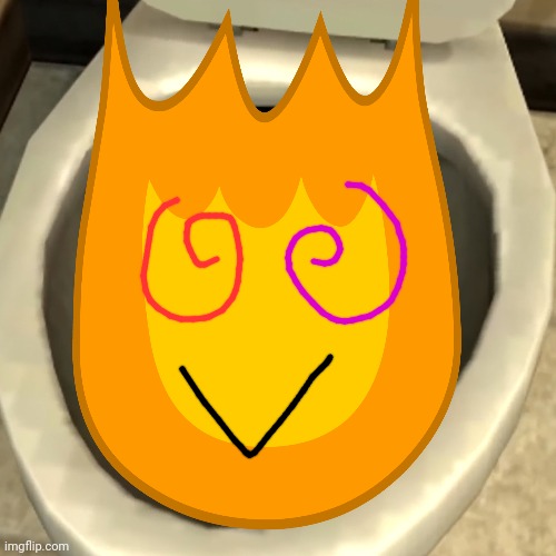 Skibidi firey | image tagged in skibidi toilet | made w/ Imgflip meme maker