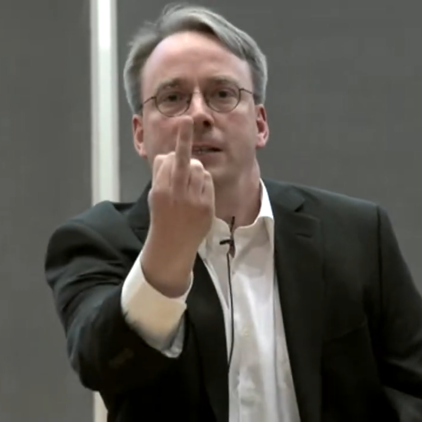 High Quality Nvidia Fuck You (Linus Torvalds) Blank Meme Template