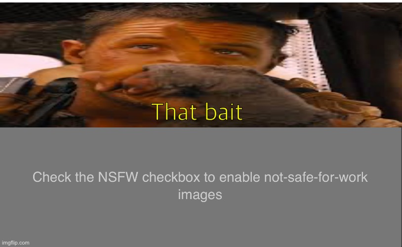 that template bait | That bait | image tagged in nsfw box,that bait | made w/ Imgflip meme maker