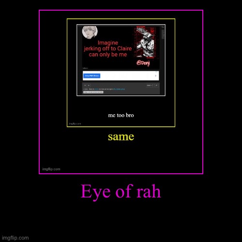 Chain | Eye of rah | | image tagged in funny,demotivationals | made w/ Imgflip demotivational maker