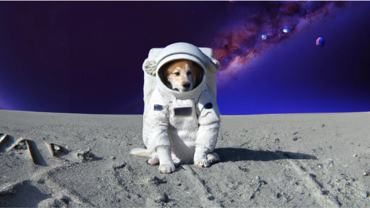 Dog in space Blank Meme Template