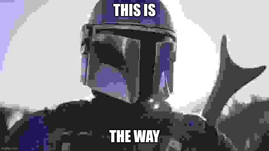 The Mandalorian. | THIS IS THE WAY | image tagged in the mandalorian | made w/ Imgflip meme maker