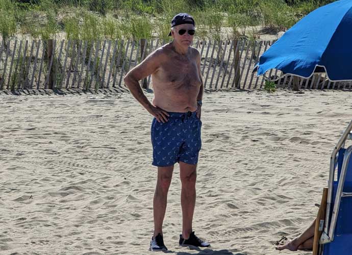 Biden at Beach Blank Meme Template