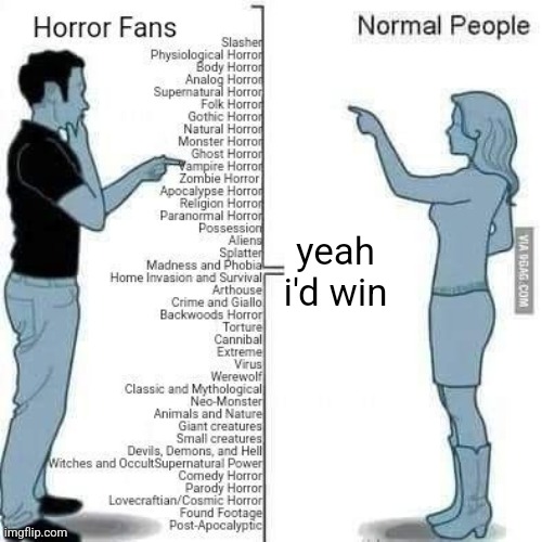 yeah i'd win | made w/ Imgflip meme maker