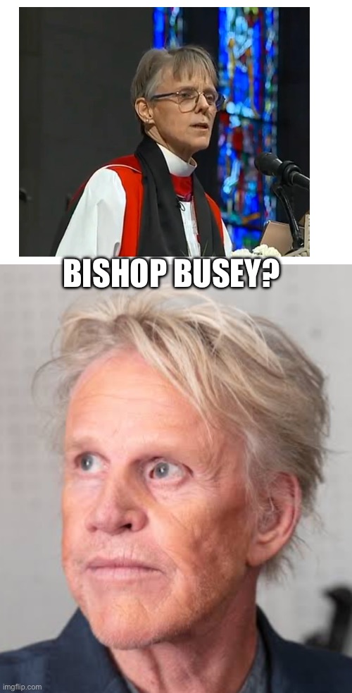 Busey | BISHOP BUSEY? | image tagged in bishop | made w/ Imgflip meme maker