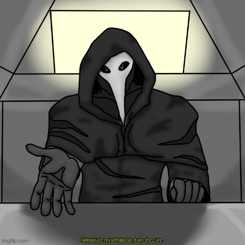 Redrew some SCP-049 fanart I found (NOT. TRACED.) | made w/ Imgflip meme maker