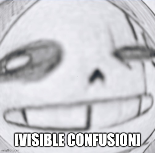 Epic! Sans wut | [VISIBLE CONFUSION] | image tagged in epic sans wut | made w/ Imgflip meme maker