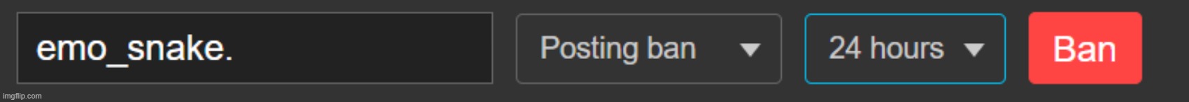 wave bye bye to mr emosnake's posting privileges for a day | made w/ Imgflip meme maker