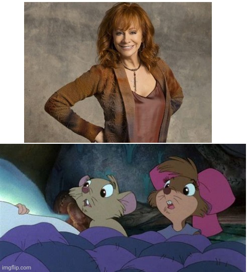 Reba McEntire And The Secret Of Nimh Blank Meme Template