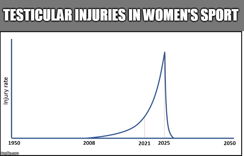 TESTICULAR INJURIES IN WOMEN'S SPORT | made w/ Imgflip meme maker