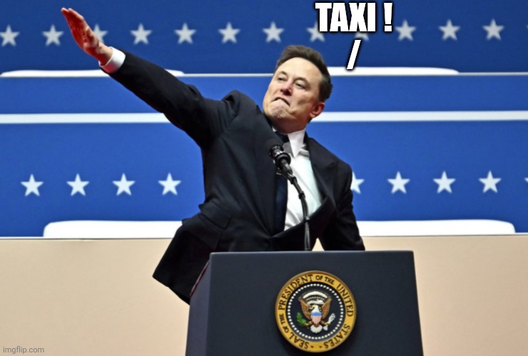 There are a lot of Nazis in New York City | TAXI !
/ | image tagged in nazi elon,nonsense,new york city,liberal media,liberal sheep,tds | made w/ Imgflip meme maker