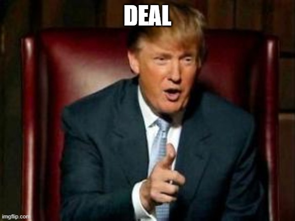 Donald Trump | DEAL | image tagged in donald trump | made w/ Imgflip meme maker