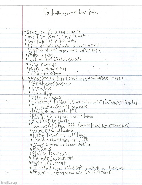 my to do list! | made w/ Imgflip meme maker