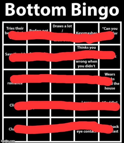 This bingo so ass | image tagged in bottom bingo | made w/ Imgflip meme maker