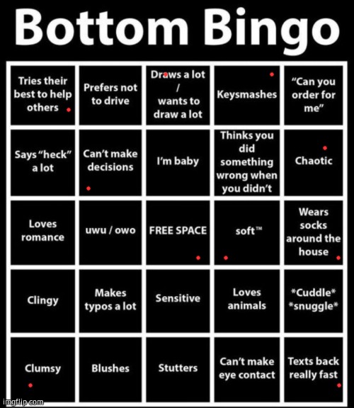 ts so ASS gng... | image tagged in bottom bingo | made w/ Imgflip meme maker