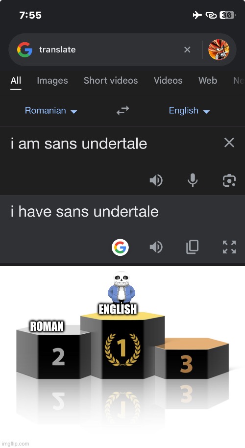 ENGLISH; ROMAN | image tagged in podium | made w/ Imgflip meme maker