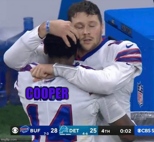 Josh Allen | COOPER | image tagged in josh allen | made w/ Imgflip meme maker