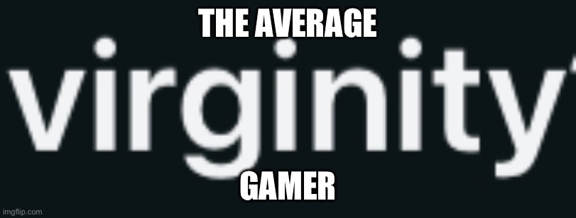 Virginity | THE AVERAGE; GAMER | image tagged in virginity | made w/ Imgflip meme maker