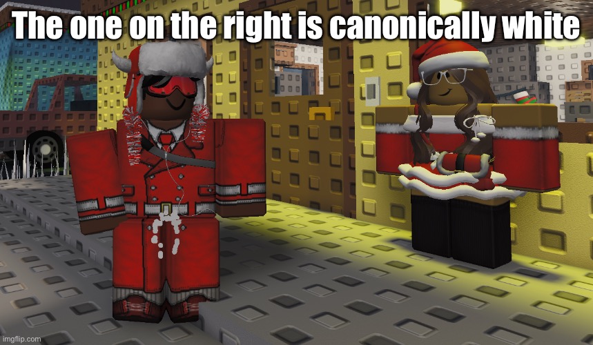 Bro got a lil too excited | The one on the right is canonically white | image tagged in bro got a lil too excited | made w/ Imgflip meme maker