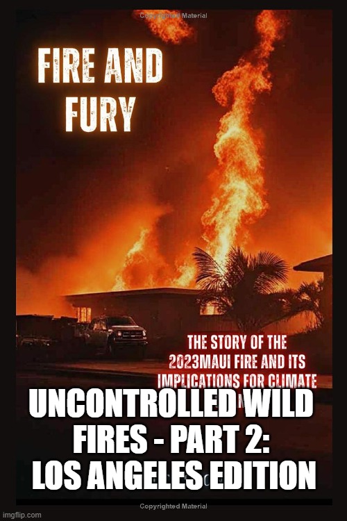 UNCONTROLLED WILD FIRES - PART 2:  LOS ANGELES EDITION | image tagged in maui fires | made w/ Imgflip meme maker