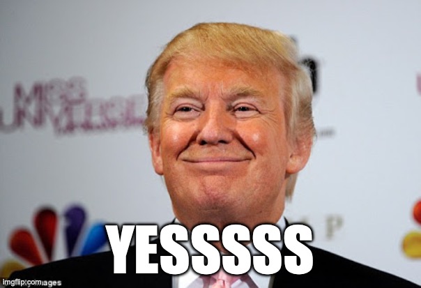 Donald trump approves | YESSSSS | image tagged in donald trump approves | made w/ Imgflip meme maker