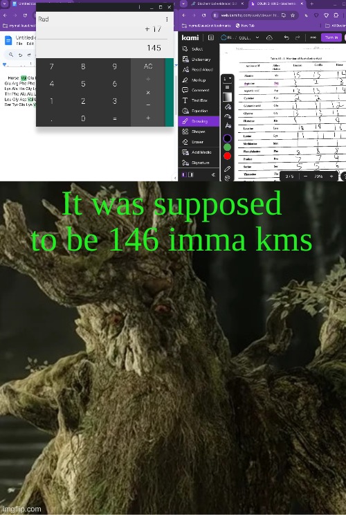 It was supposed to be 146 imma kms | image tagged in hecate | made w/ Imgflip meme maker