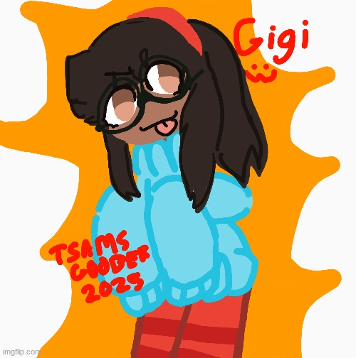 Gigi Cosplay and I have glasses now :3 | image tagged in gigi,cosplay,lets go gambling,dandys world | made w/ Imgflip meme maker