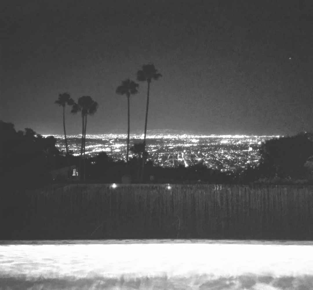 View From Pool in LA. Blank Meme Template