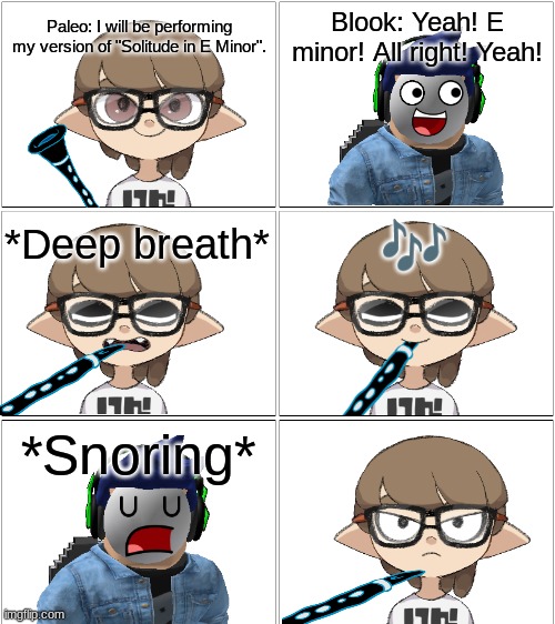 Solitude in E Minor.mp3 | image tagged in comic,paleo,blook | made w/ Imgflip meme maker