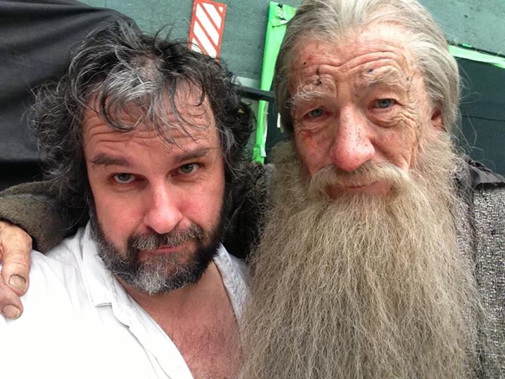 Peter Jackson and Ian McKellen Blank Meme Template