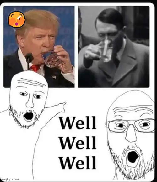 But only one started a war... | 🫣 | image tagged in donald trump,hitler,liberal logicl,elon musk salute,liberals | made w/ Imgflip meme maker