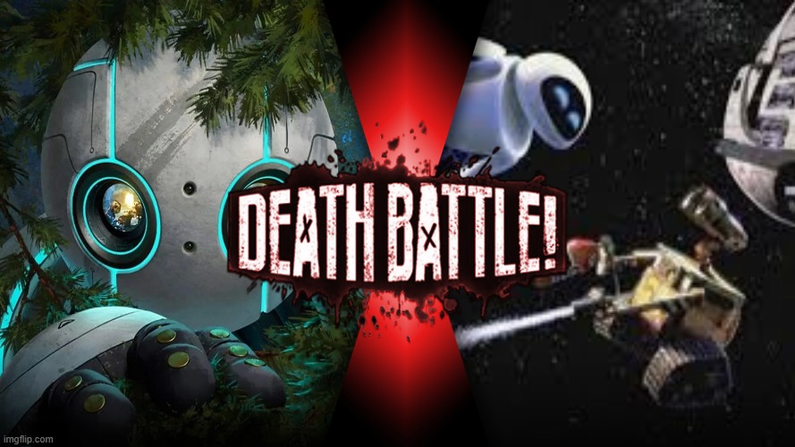 Rozzum 7134 vs Wall-E and Eve | image tagged in robots,deathbattle | made w/ Imgflip meme maker