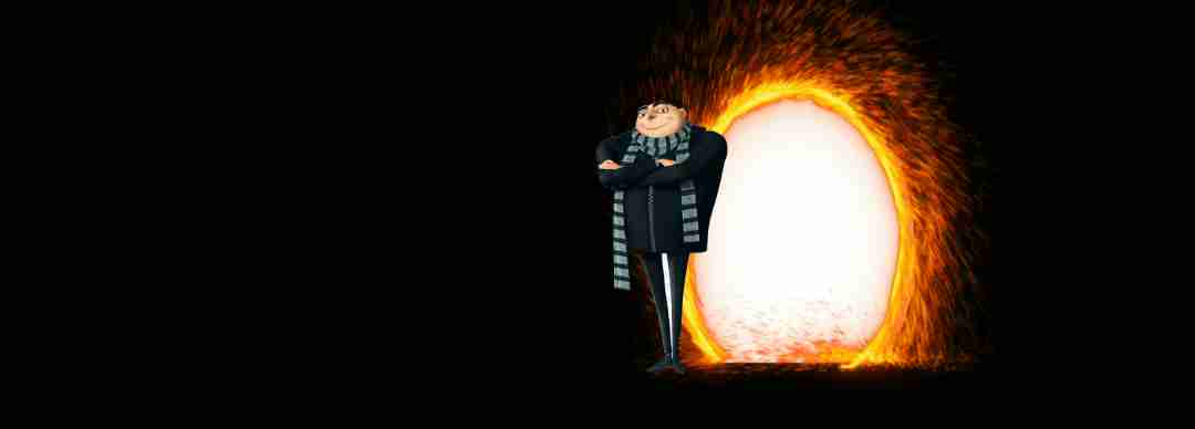 gru next to a portal Blank Meme Template