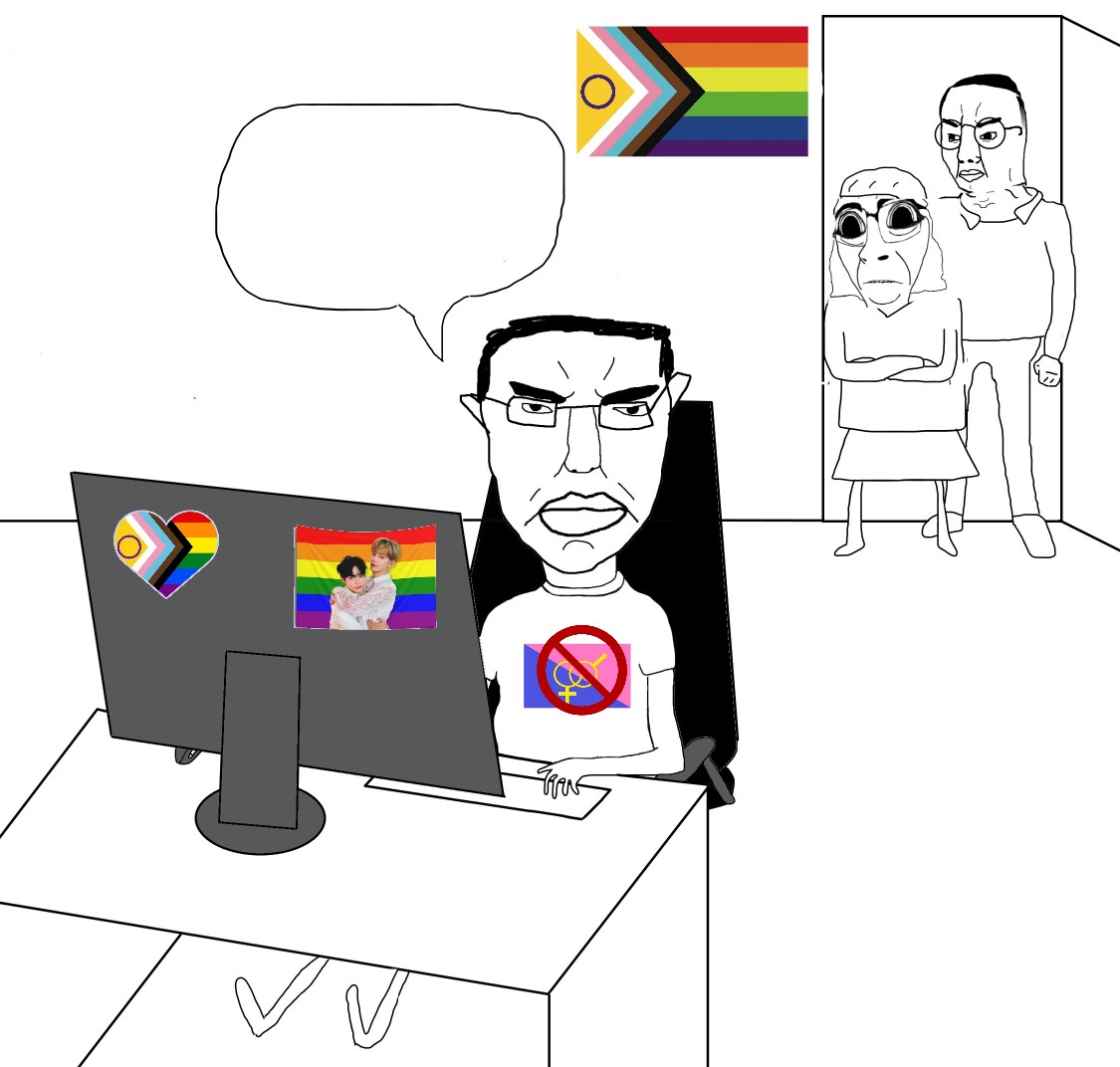 High Quality heterophobic chudjak Blank Meme Template