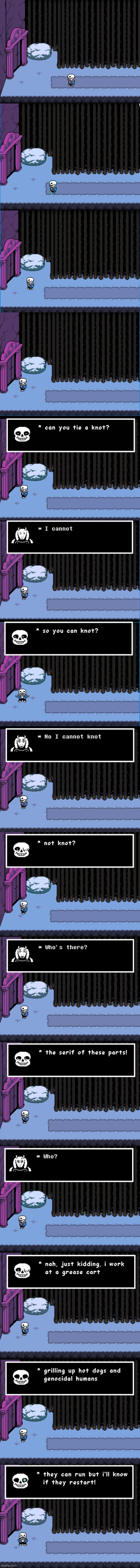 sans and Toriel share some puns | made w/ Imgflip meme maker