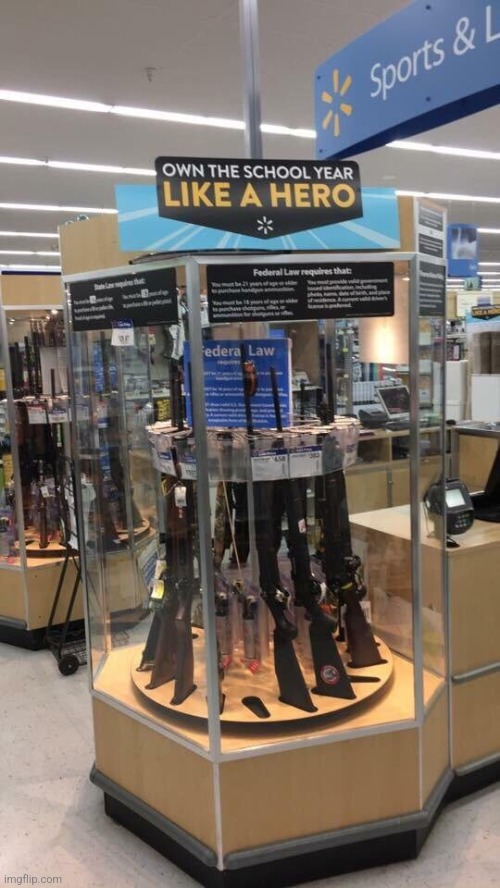 Walmart guns | image tagged in walmart guns | made w/ Imgflip meme maker