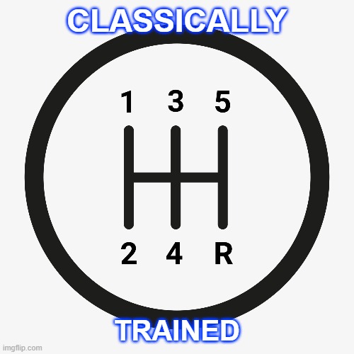 CLASSICALLY; TRAINED | image tagged in driving | made w/ Imgflip meme maker