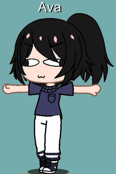 T-pose girl Blank Meme Template