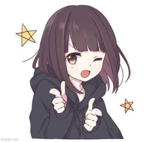 Menhera-Chan fingergun | image tagged in menhera-chan fingergun | made w/ Imgflip meme maker