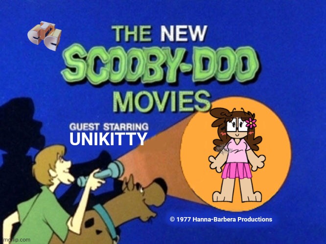 The New Scooby-Doo Movies: Unikitty (STS Airing) | UNIKITTY; © 1977 Hanna-Barbera Productions | image tagged in scooby doo meets | made w/ Imgflip meme maker