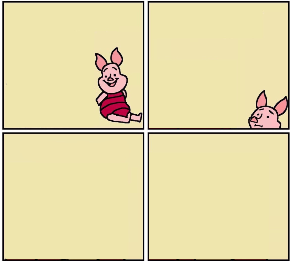 Winnie the Pooh gone Blank Meme Template