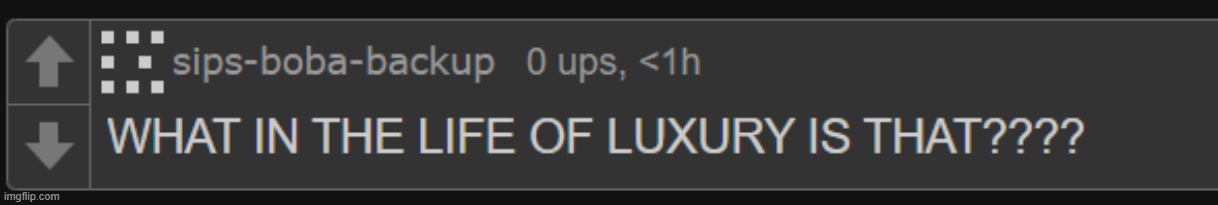 WHAT IN THE LIFE OF LUXURY IS THAT??? | image tagged in what in the life of luxury is that | made w/ Imgflip meme maker