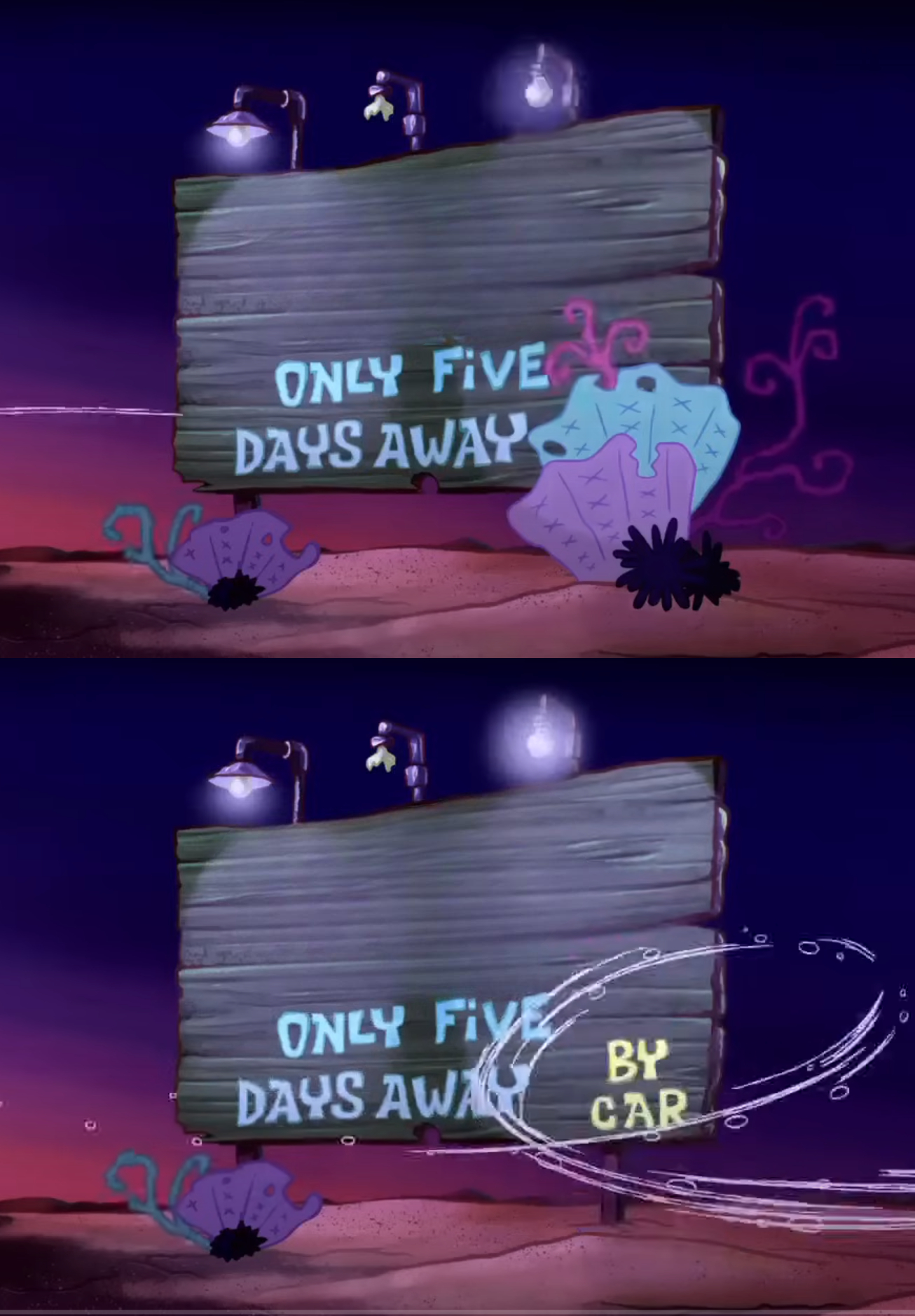 Only Five Days Away Blank Meme Template