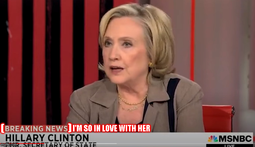 Hillary Heart Throb Blank Meme Template