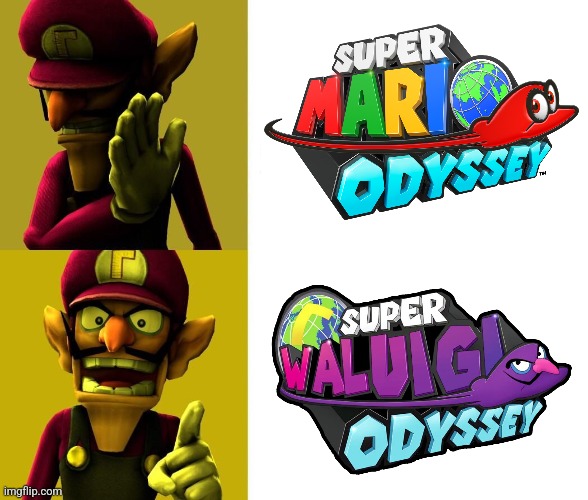 THE GAME WE ALL NEED | image tagged in blank white template,waluigi,super mario odyssey,nintendo switch,video games | made w/ Imgflip meme maker